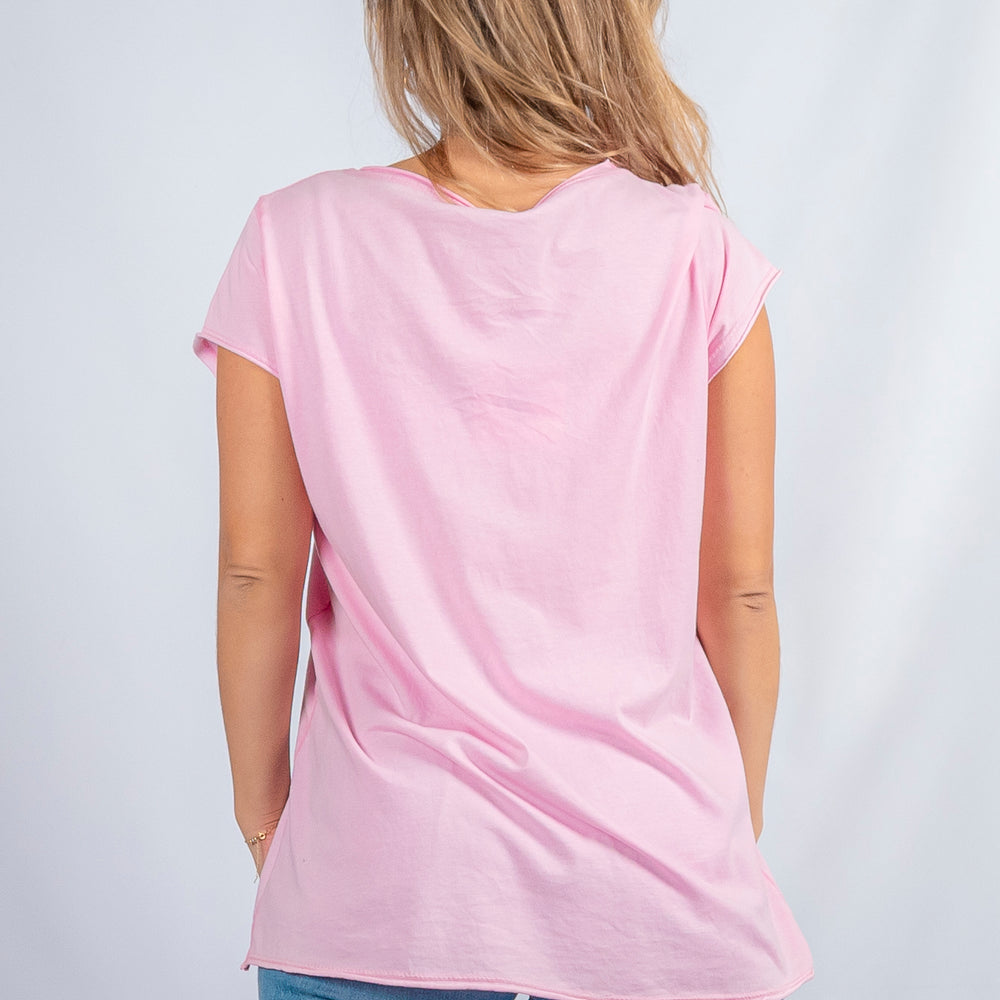 POLERA ESTAMPADA FLOR