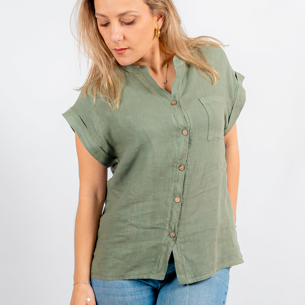 
                      
                        BLUSA LINO CUELLO MAO
                      
                    