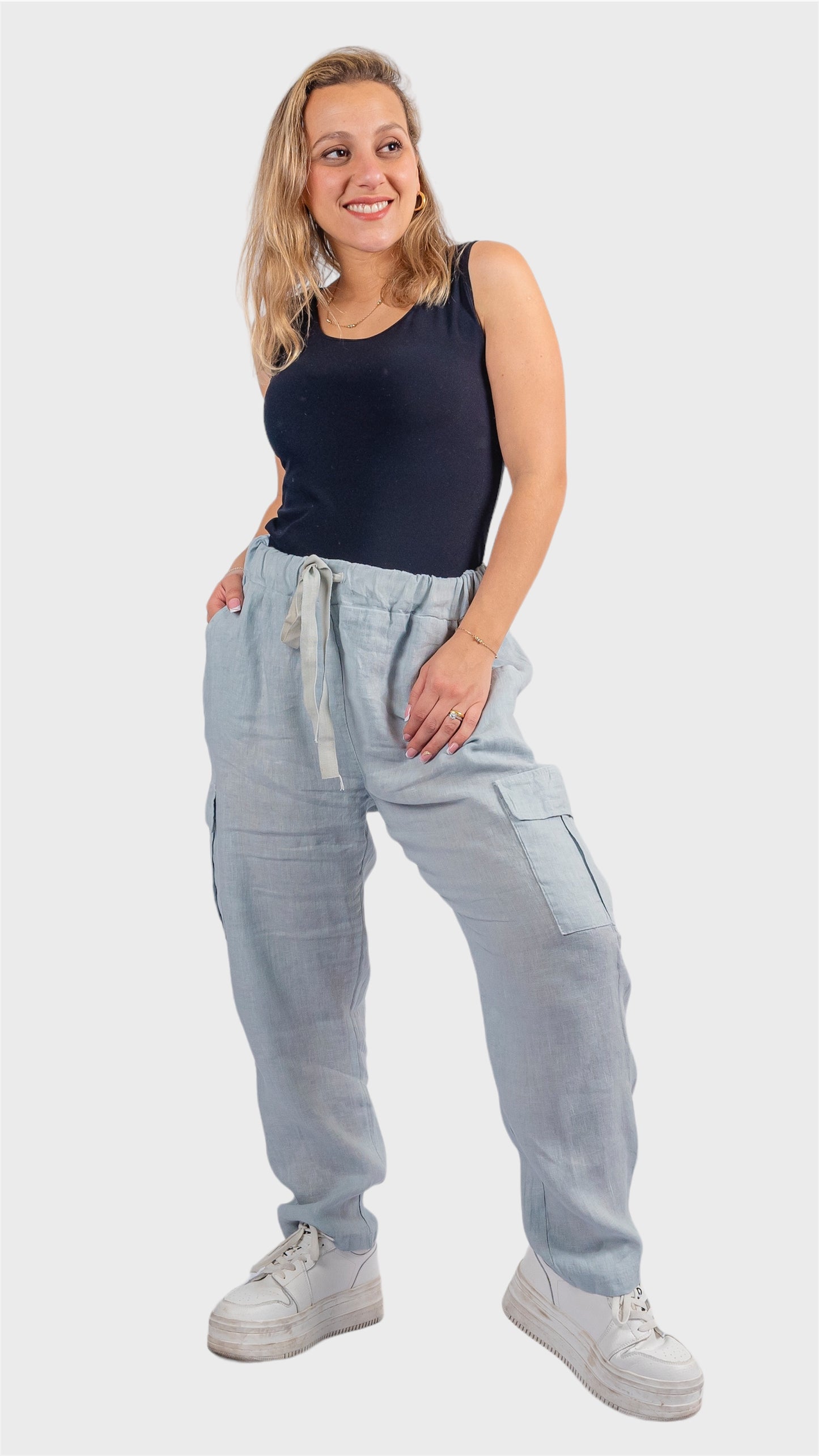 PANTALON LINO CARGO